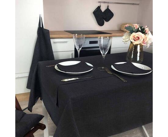 Скатерть 180х136 Black Milan Прованс (023561), Тип: скатерти, Цвет: графитовый, Форма скатерти: прямоугольная, Размер: 136x180, изображение 2