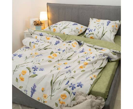 Постельное белье 24266 ранфорс 2шт(143х210) Вилюта, Размер: семейный 2шт(145x210), Основной цвет: зеленый, изображение 2