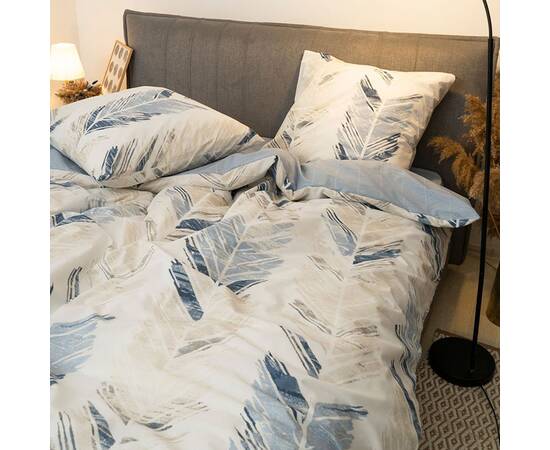 Постільна білизна 24292 ранфорс 200х220 з простирадлом на резинці 180х200 Вілюта, зображення 3