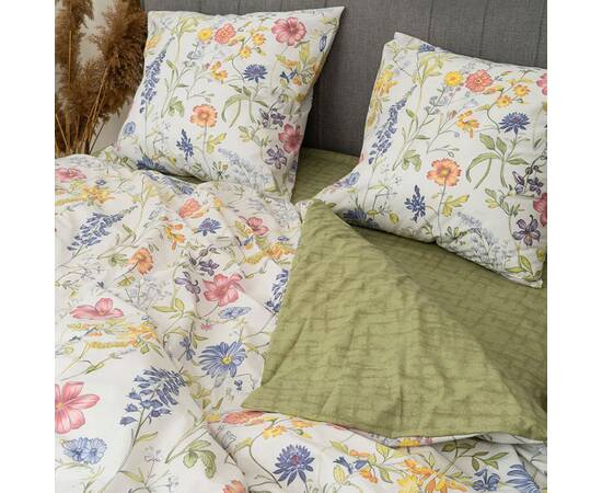 Постельное белье 24331 ранфорс 2шт(143х210) Вилюта, Размер: семейный 2шт(145x210), Основной цвет: зеленый, изображение 2