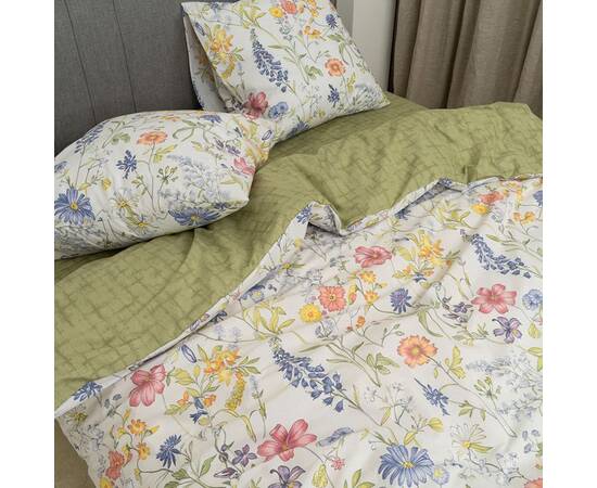 Постельное белье 24331 ранфорс 2шт(143х210) Вилюта, Размер: семейный 2шт(145x210), Основной цвет: зеленый, изображение 3