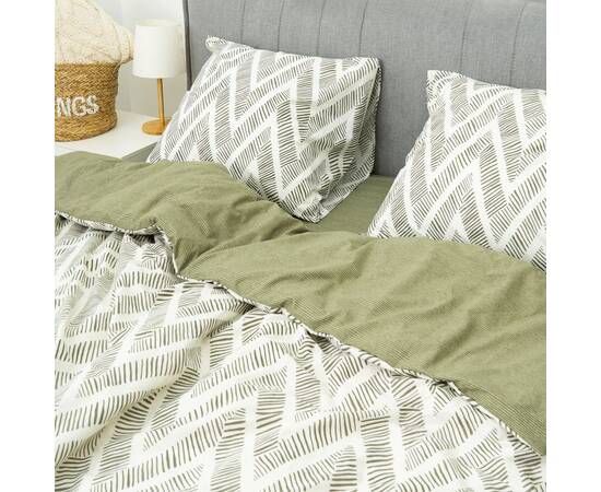 Постельное белье 24349 ранфорс 200х220 Вилюта, Размер: двуспальный евро 200х220, Основной цвет: зеленый, изображение 2