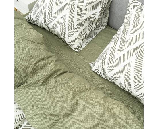 Постельное белье 24349 ранфорс 200х220 Вилюта, Размер: двуспальный евро 200х220, Основной цвет: зеленый, изображение 3