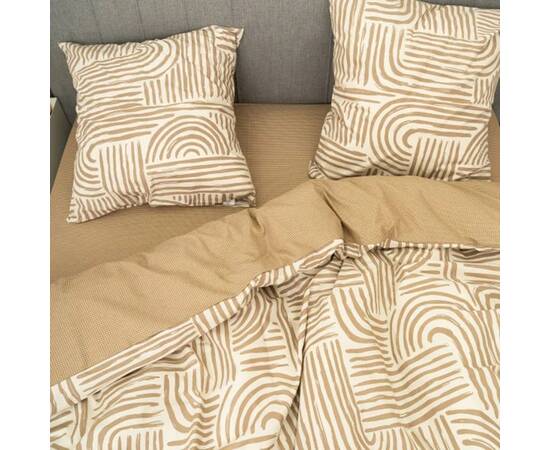 Постільна білизна 24350 ранфорс 2шт(143х210) Вілюта, Розмір: сімейний 2шт(145x210), Основний колір: бежевий, зображення 2