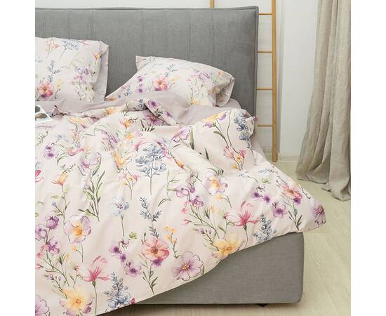 Постільна білизна 25353 ранфорс 175х210 Вілюта, Розмір: двоспальний 175х210, Основний колір: бежевий, зображення 3