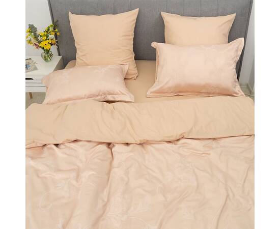 Постельное белье 2539 сатин-жаккард Тиара 2шт(143х210) Вилюта, Размер: семейный 2шт(145x210), Основной цвет: бежевый, изображение 3